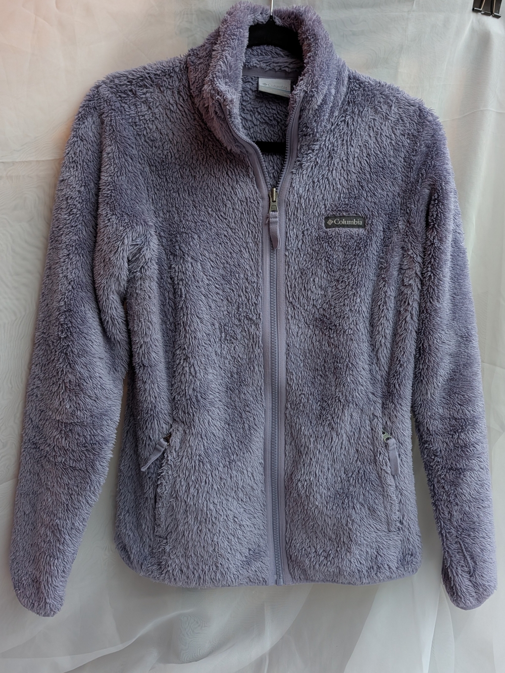 Columbia Fire Side II Sherpa Full Zip Fleece Jacket X Small - Lavender